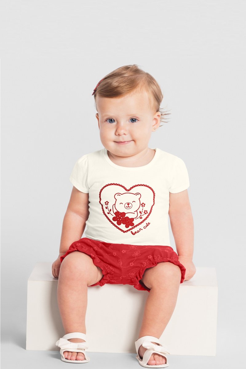 04 conjunto bebe menina bear cute brandili