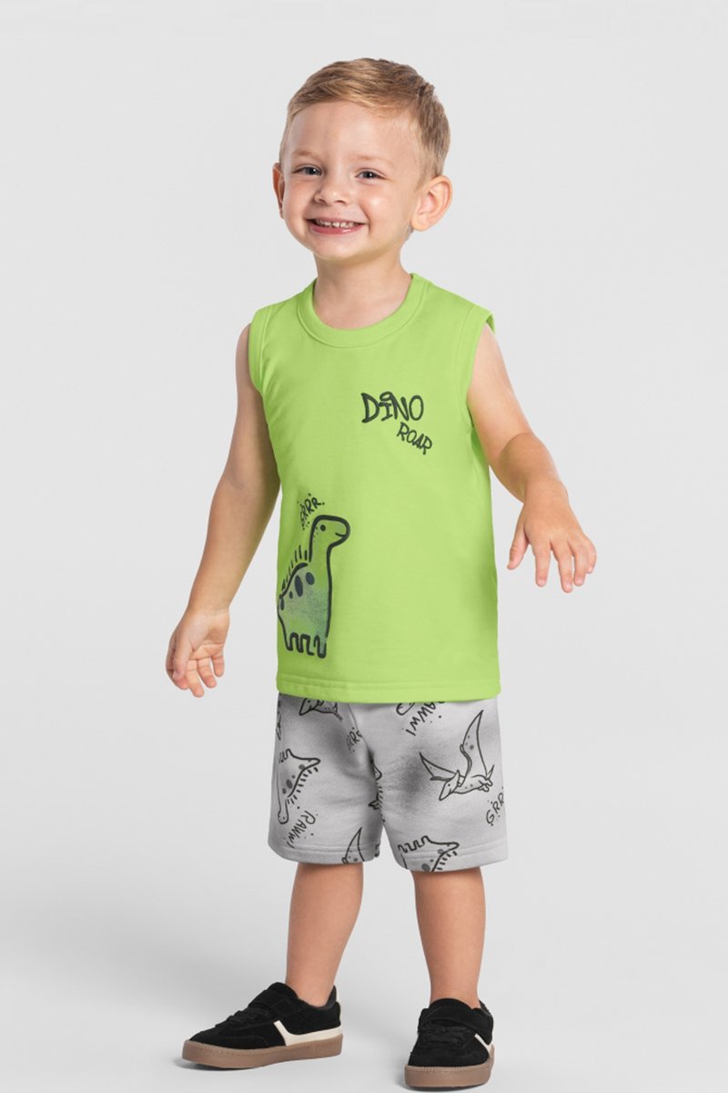 05 conjunto regata infantil menino dino roar brandili