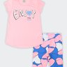 01 conjunto infantil menina enjoy boca grande