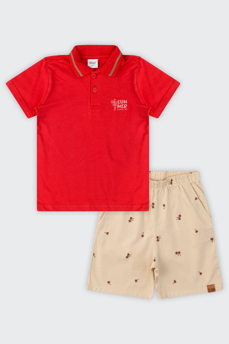 06 conjunto polo infantil menino summer elian