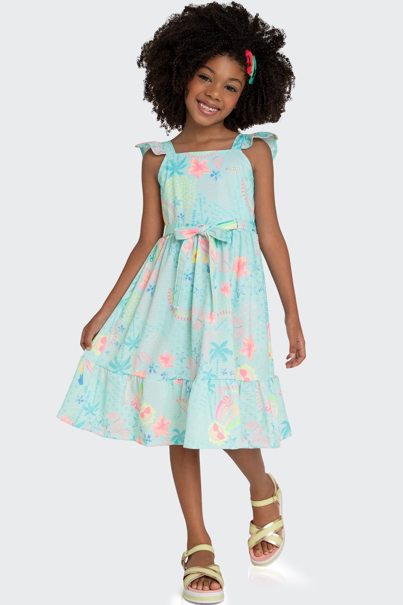02 vestido infantil menina cotton palm summer marlan