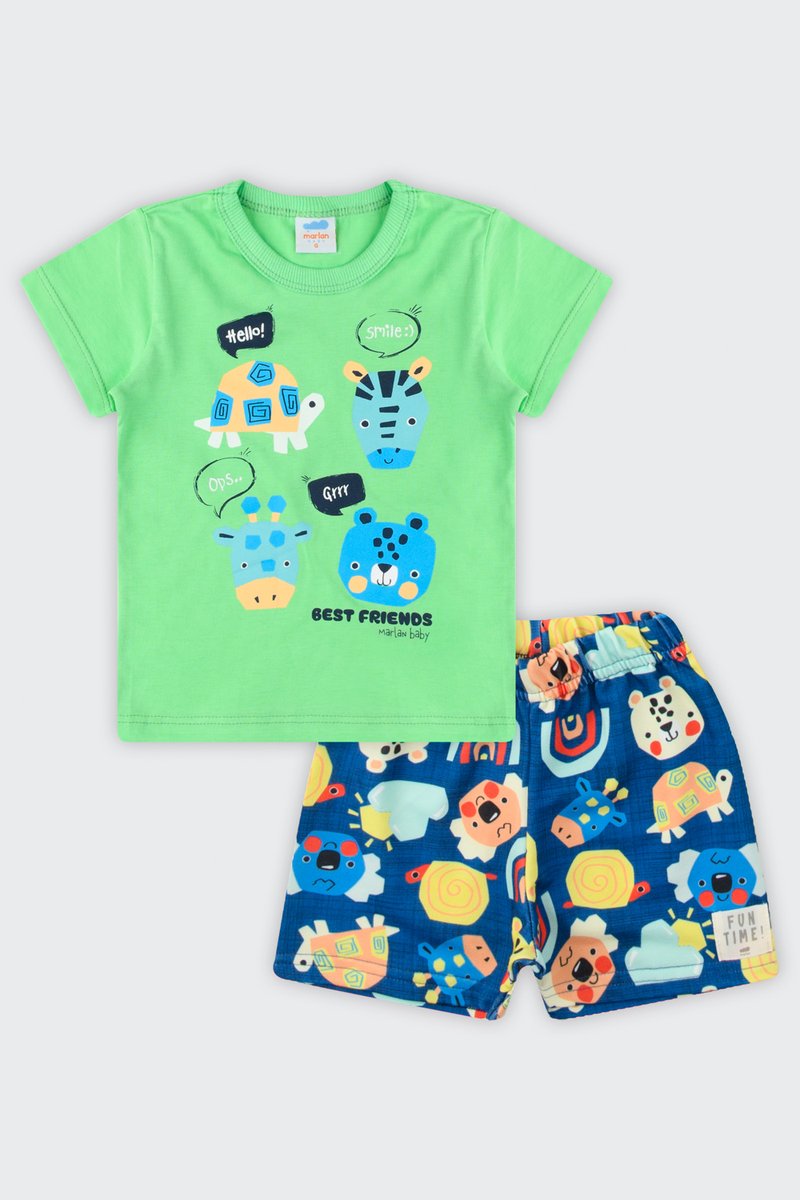 03 conjunto bebe menino best friends marlan