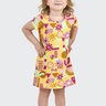 19 vestido infantil menina meia malha estampada elian