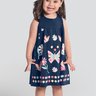 07 vestido infantil menina meia malha borboletas brandili