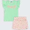 08 conjunto infantil menina blusa e short saia marlan