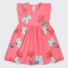 09 vestido infantil menina meia malha flores brandili