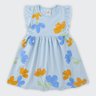 12 vestido infantil menina meia malha flores brandili
