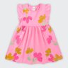 15 vestido infantil menina meia malha flores brandili