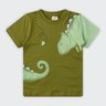 03 camiseta infantil menino meia malha dino brandili