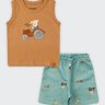 03 conjunto bebe menino trator brandili