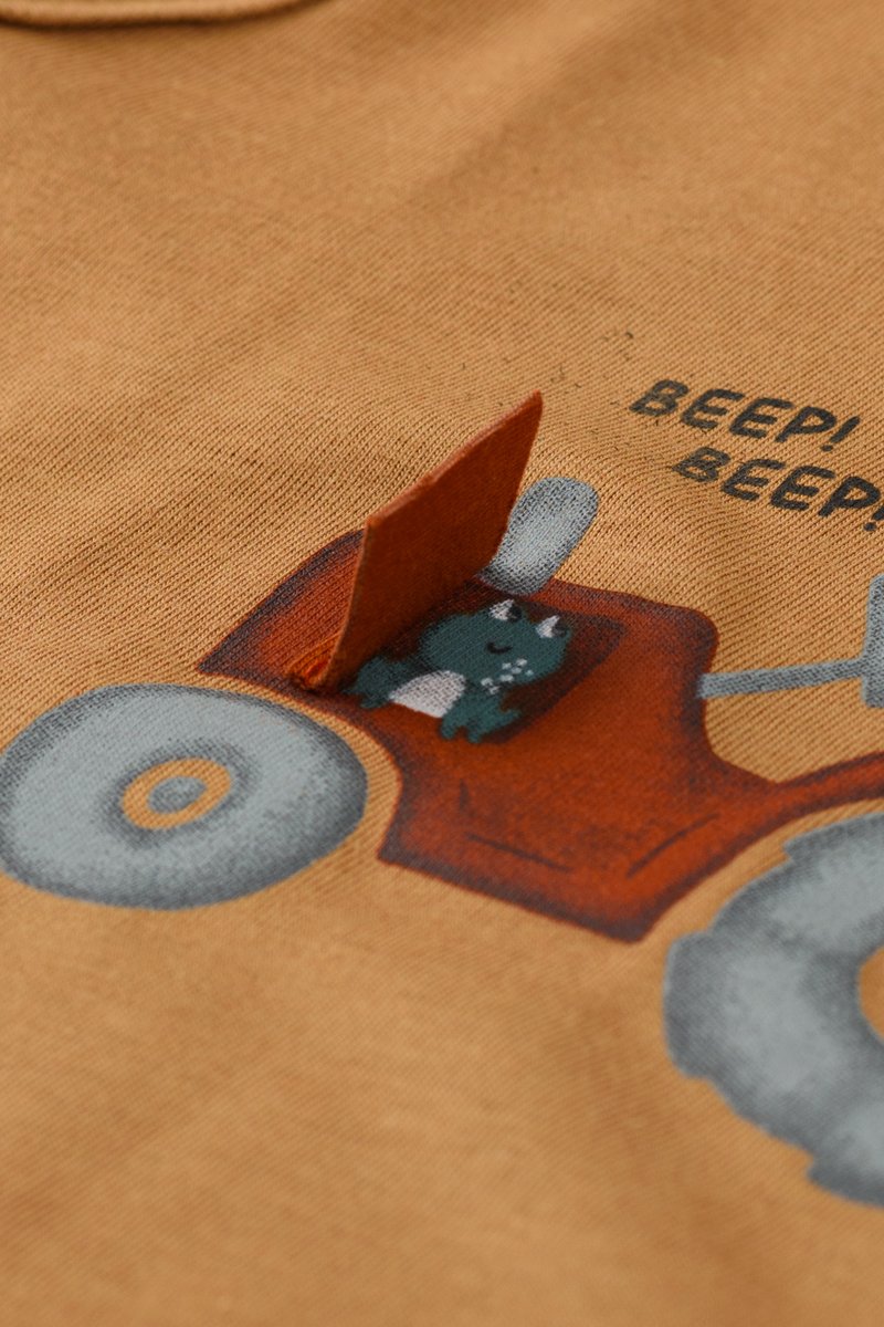 04 conjunto bebe menino trator brandili