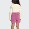 03 conjunto infantil menina blusa longa e short saia fakini