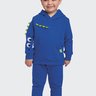 02 conjunto moletom com capuz infantil menino fakini