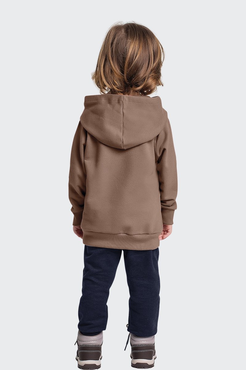 03 conjunto moletom com ziper interativo infantil menino fakini