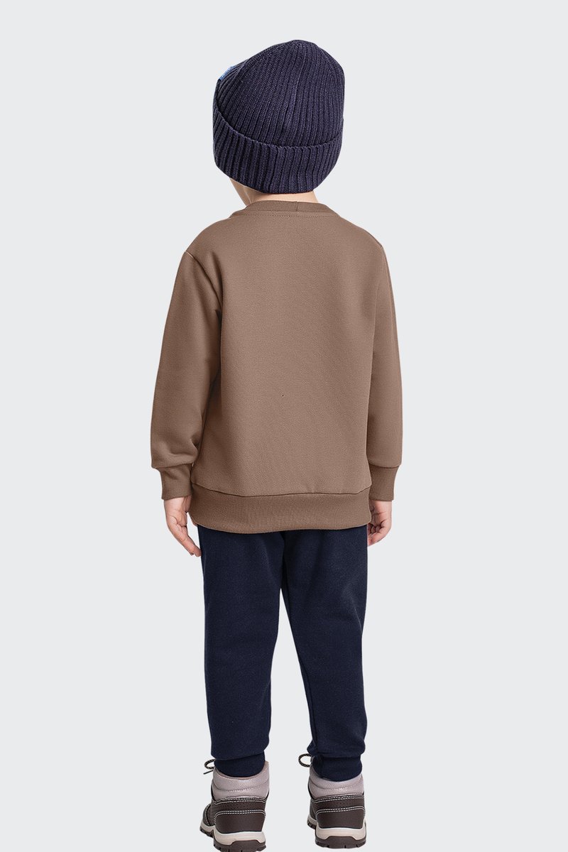 03 conjunto moletom peluciado infantil menino forest fakini