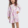 02 vestido infantil menina em meia malha unicornios fakini