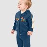 02 conjunto jaqueta moletom bebe menino toys elian