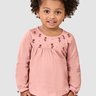 02 blusa infantil menina em malha texturizada elian