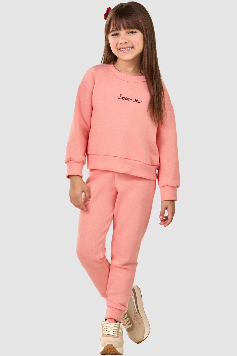 07 conjunto moletom colors infantil menina elian