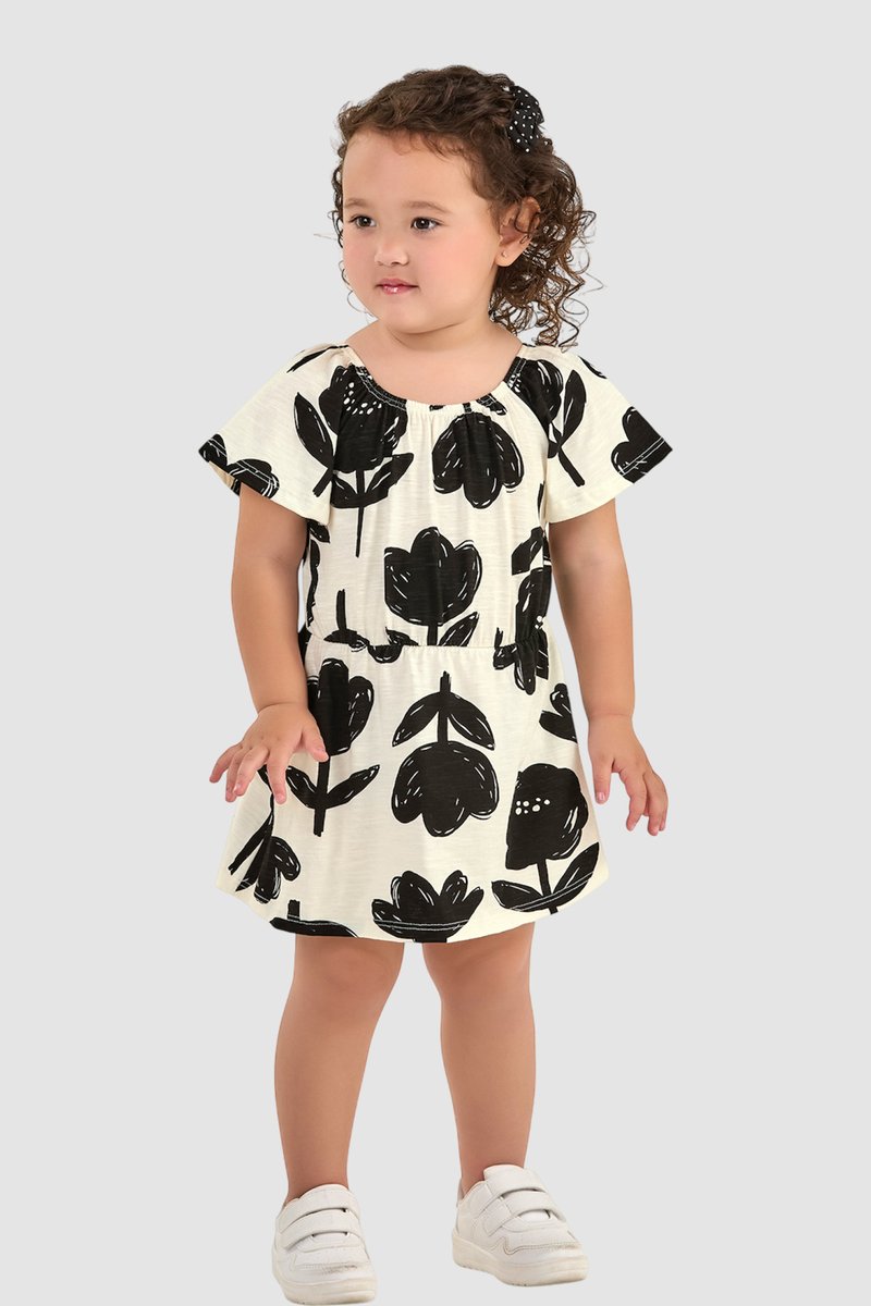 06 vestido infantil menina em malha flame elian