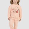 02 conjunto infantil menina em molecotton peluciado glinny