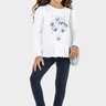 02 conjunto bata e legging infantil menina glinny