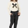 02 conjunto blusa cotton e calca cirre infantil menina glinny