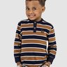 02 camiseta henley em pique listrado infantil menino glinny