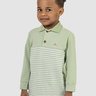 02 camisa polo infantil menino em cotton listrado glinny