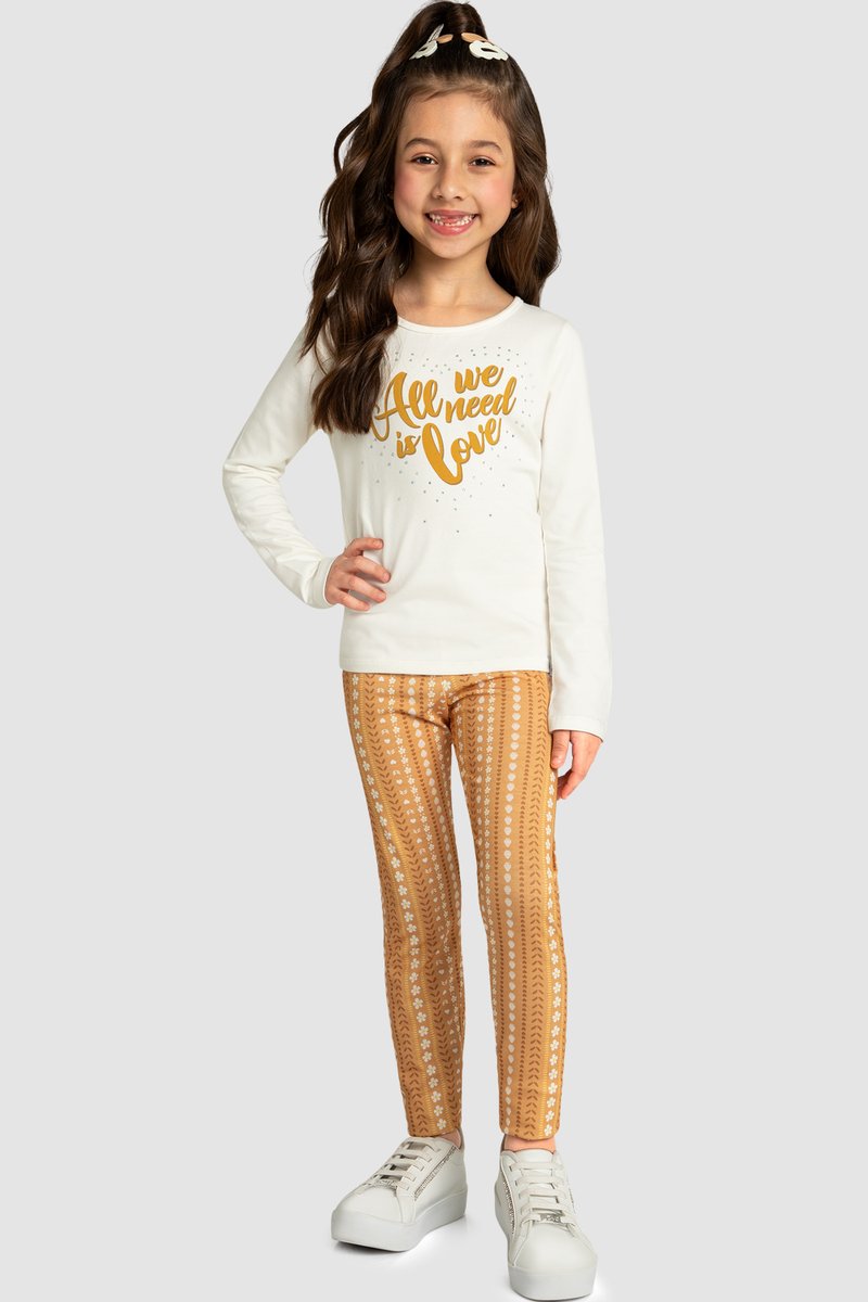 02 conjunto longo infantil menina all we need is love marlan