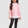 02 conjunto blusao molecotton tweed infantil menina milli nina