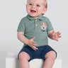02 conjunto polo bebe menino cachorrinho brandili