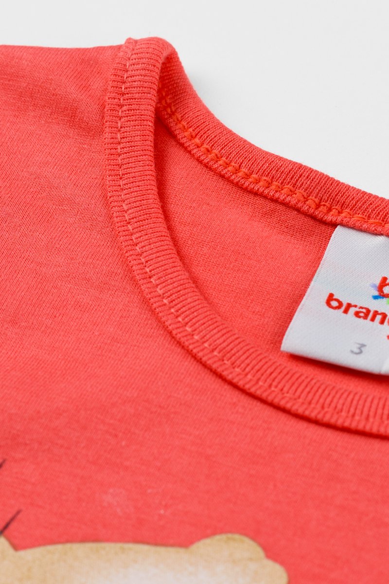 04 conjunto infantil menina gato fofo brandili