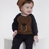 02 conjunto bebe menino em moletom e pelo carneirinho alakazoo