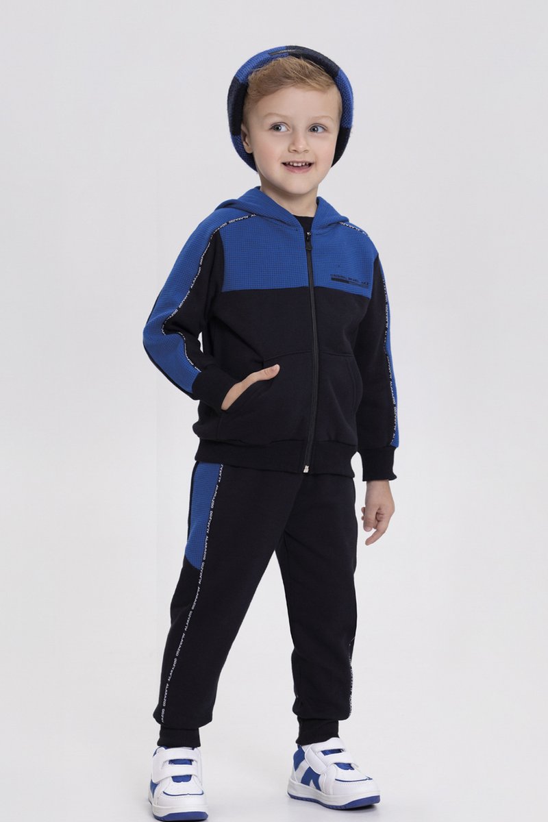 02 conjunto moletom infantil menino jaqueta c capuz alakazoo
