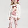 03 conjunto blusao moletom e legging infantil menina alakazoo
