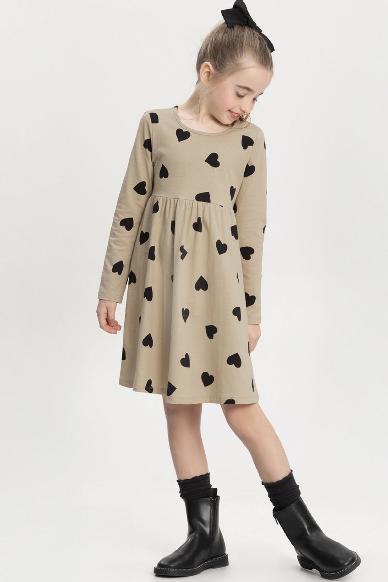 02 vestido em meia malha coracoes infantil menino alakazoo