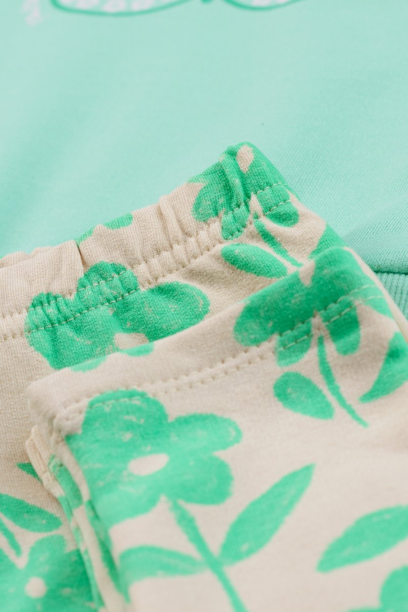 07 conjunto blusao moletom infantil menina borboleta fakini