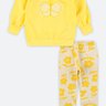 08 conjunto blusao moletom infantil menina borboleta fakini