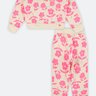 04 conjunto moletom infantil menina floral fakini