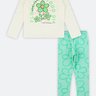 04 conjunto longo infantil menina big flowers fakini