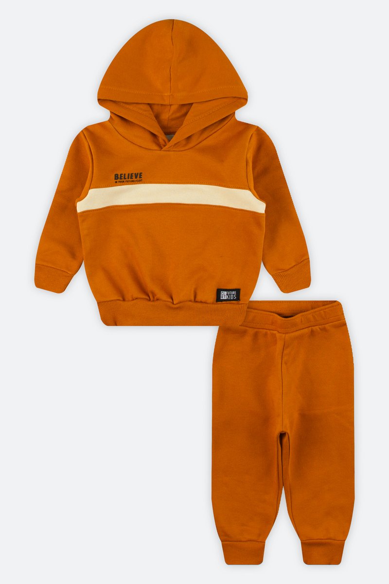 03 conjunto moletom com capuz bebe menino coloritta