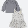 13 conjunto blusa e vestido bebe menina coloritta