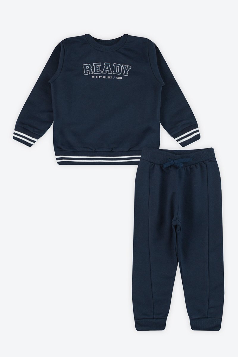 04 conjunto moletom peluciado infantil menino ready coloritta