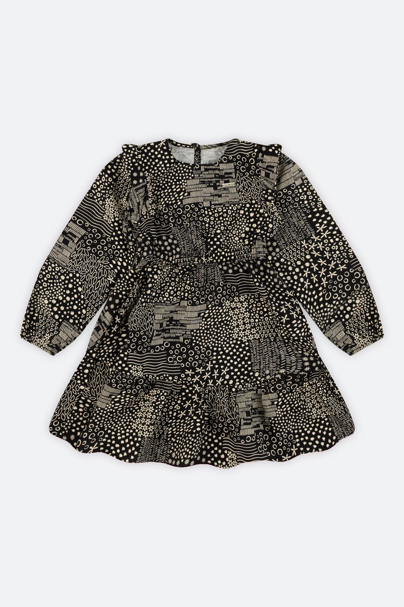 03 vestido em tecido sarjado infantil menina coloritta