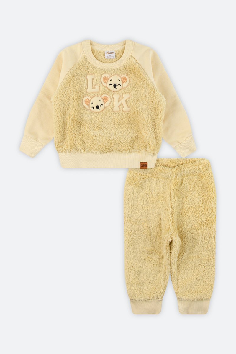07 conjunto pelo e moletom bebe menino look elian