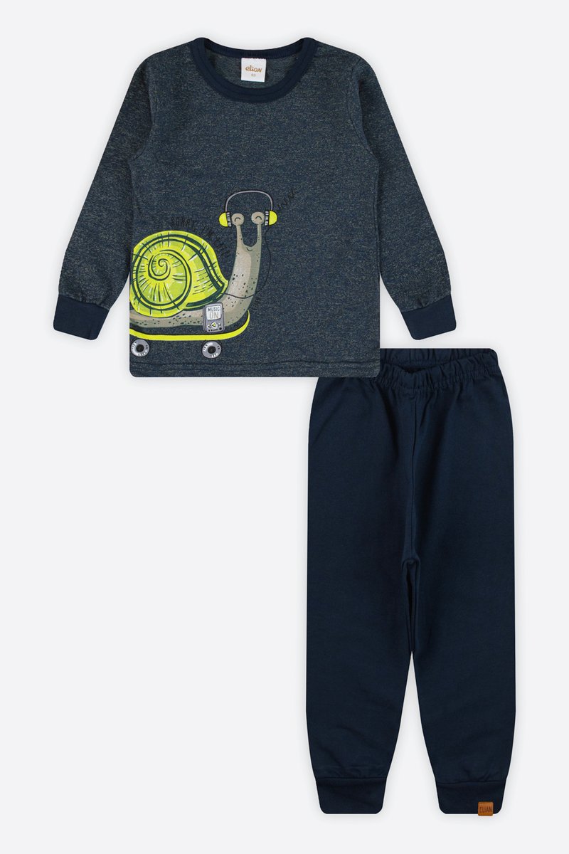 03 conjunto longo infantil menino music on elian