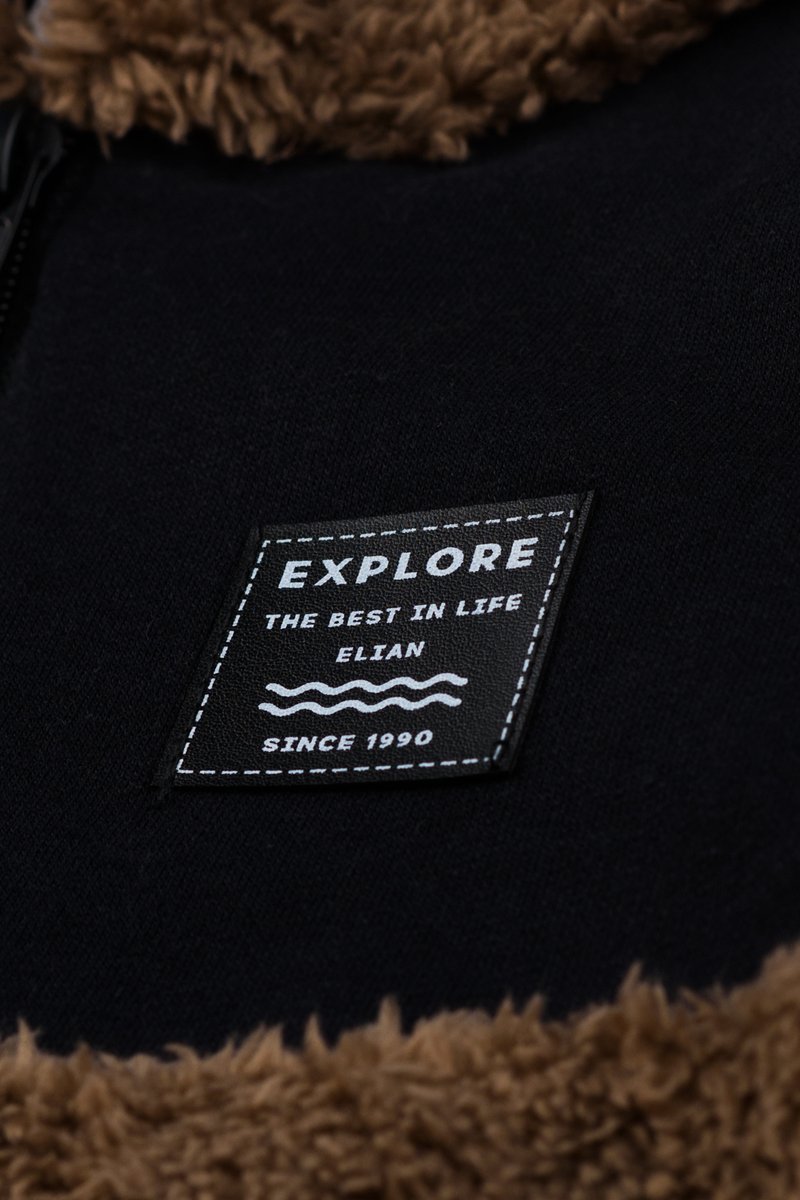 04 conjunto jaqueta pelo e moletom infantil menino elian