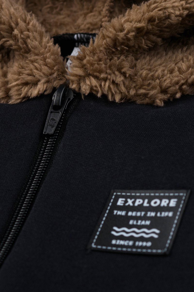 05 conjunto jaqueta pelo e moletom infantil menino elian