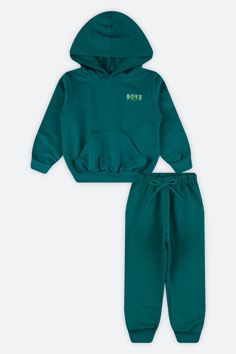 08 conjunto moletom peluciado com capuz infantil menino elian